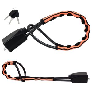 ROADNADO Steering Wheel Lock Seat Belt Lock Reflective High Visibility Titan Lock Heavy Duty Anti-Theft Car Security Device Universal Fit for Vehicle SUV Trucks Van