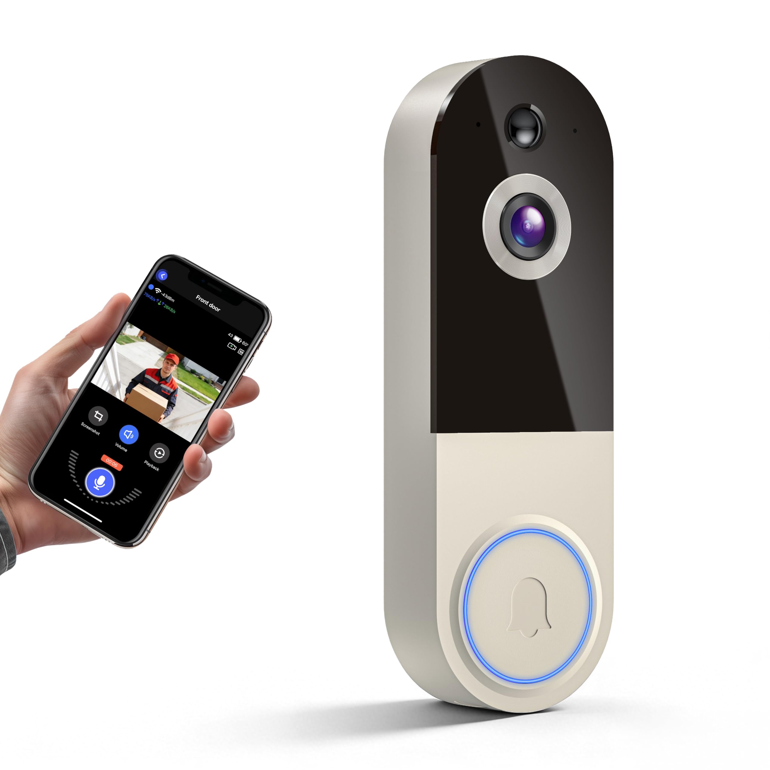 1080P Wireless Door Security Camera