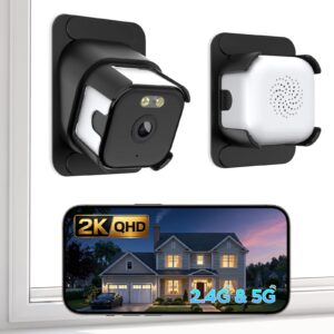 Acebliss 3MP 2K Window Security Camera - 2.4GHz & 5GHz WiFi Window Cameras for Home Security Looking Outside with Bracket