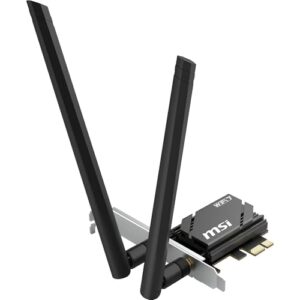 MSI HERALD WiFi 7 PCIe Card for Desktop PC BE6500 Tri-band