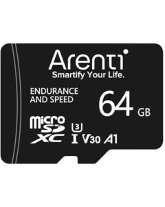 ARENTI 64GB microSDXC Memory Card for Arenti Security Cameras AInanny/B2/P2/O3/OP1/GO2/W2