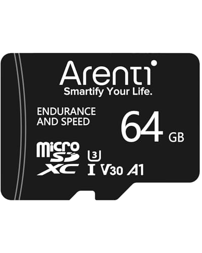 ARENTI 64GB microSDXC Memory Card for Arenti Security Cameras AInanny/B2/P2/O3/OP1/GO2/W2