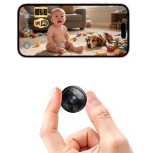LIVERO Mini Hidden Spy Camera - WiFi Security Cameras with App
