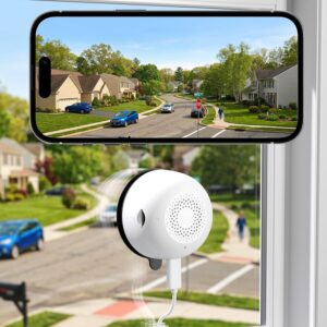 3MP 2K Indoor Window Camera - 2.4GHz & 5GHz WiFi Stick on Window Cameras for Home Security Looking Outside
