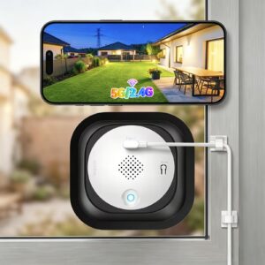 SYMYNELEC Window Cameras for Home Security: 5G&2.4G Indoor Camera for Outdoor Monitoring with 2K Full Color Night Vision Motion Human Vehicle Detection Easy Installation (Upgraded with Tilt Mount)