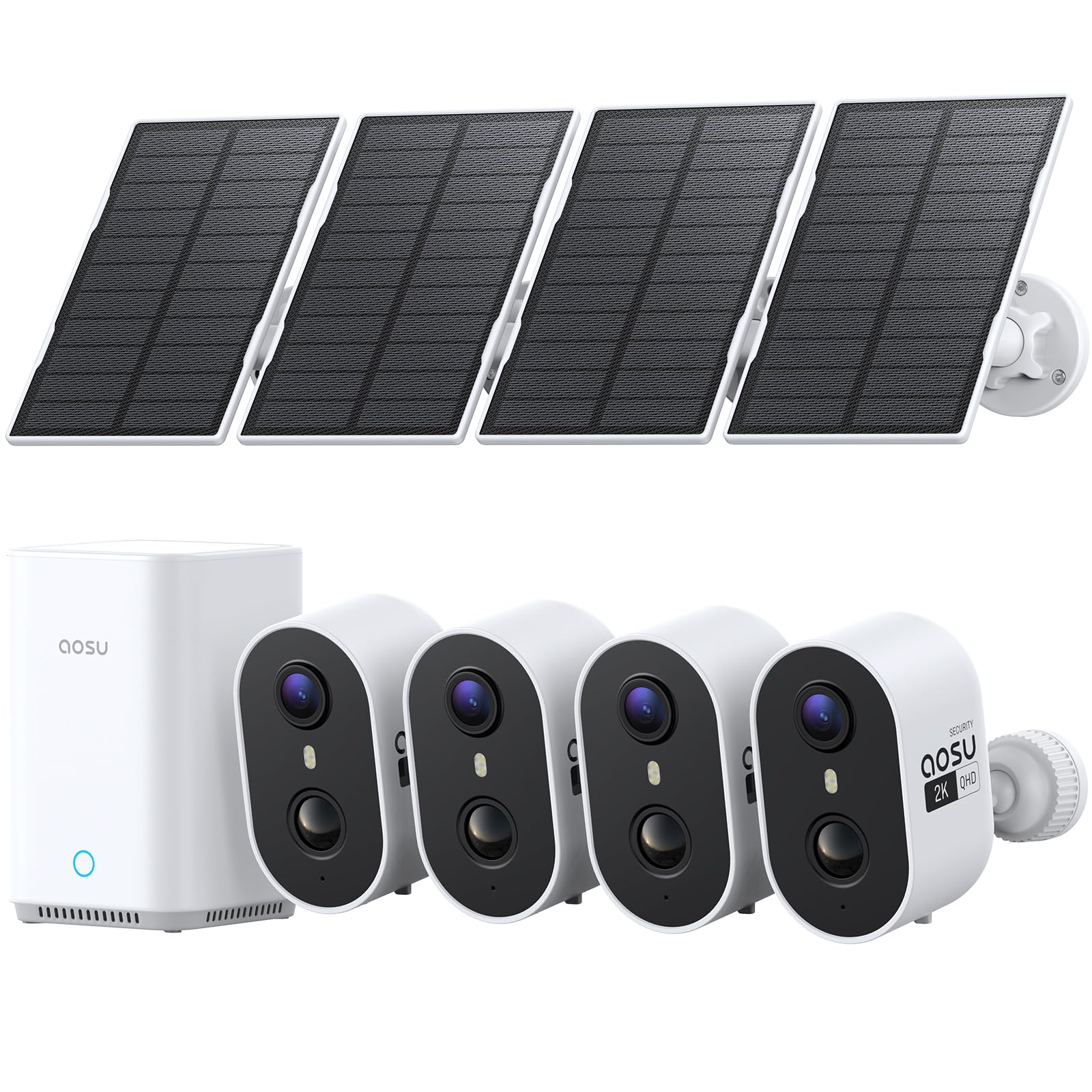 aosu 2K Solar Security Cameras Wireless Outdoor