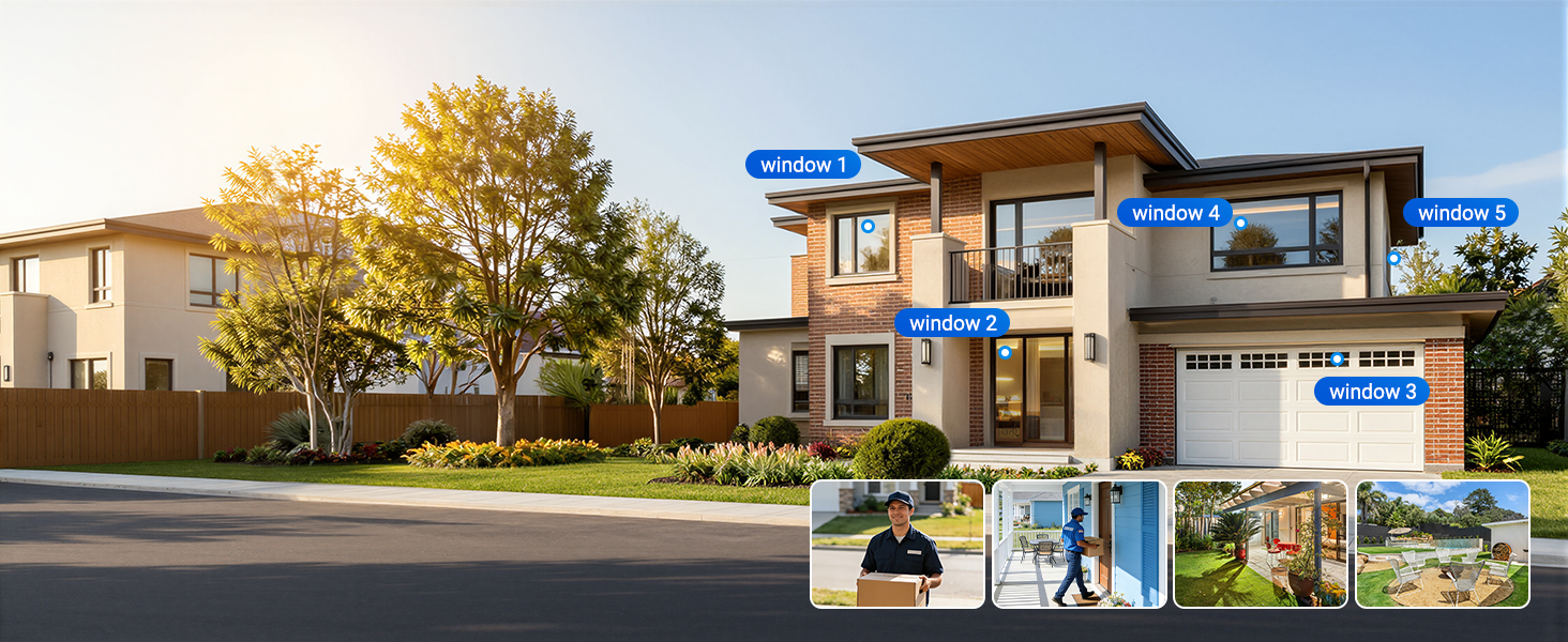 Multiple architectural photos showing modern gas station exterior views with covered fuel pump areas and convenience store buildings in daylight settings.