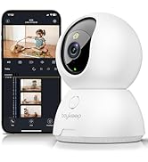 BoyKeep Pet Camera, 2K 3MP Dog Camera, 360°WiFi Cameras with APP,Wireless Indoor Security Cameras...
