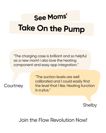Person feeding a baby in a bath. Text mentions making breastfeeding more comfortable and stress-free, promoting a smarter way to nurture.