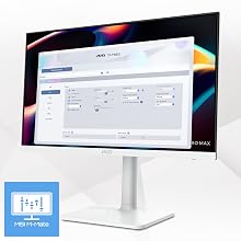 Multiple monitors and computer peripherals displayed in sequence showing workspace setup with white keyboard, mouse, and sleek modern displays against dark backgrounds.
