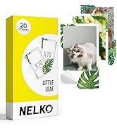 Nelko PP01 Sticky Back Photo Paper, Pocket Size (52.3x90mm) Tear Off Sheets with Modern Stripe & ...