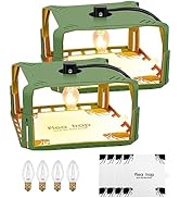 GAESHOW 3PCS Fabric Lampshades, Cloth Lamp Shades for E14 Screw Linen Fabric Lampshades for Table...