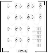 Technical diagram showing assembly or installation instructions with angled brackets and measurement markings, displayed in black line drawings.