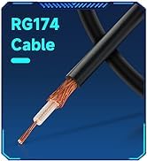 Superbat Coaxial Cable BNC Male to SO239 Female RG58 Cable, UHF Female to BNC Male Adapter...