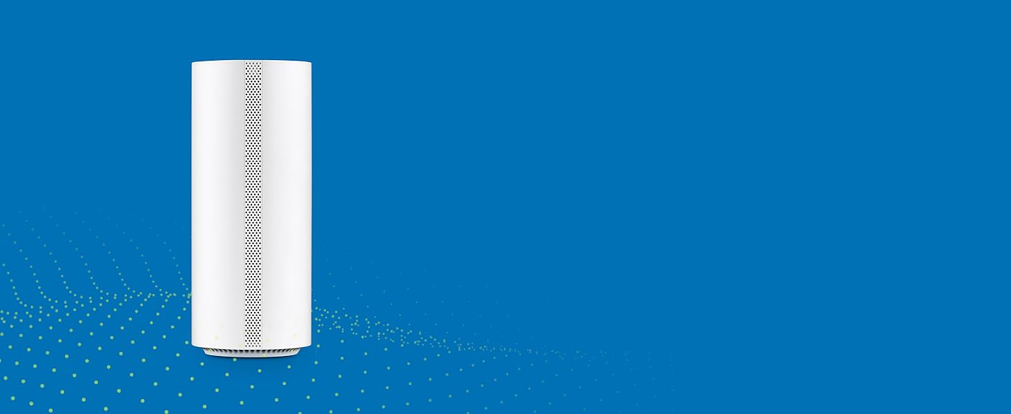 White cylindrical product shown against solid blue background, appears to be vertical storage or organizational container.