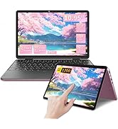 MOREPC 14-inch Laptop with Celeron N95, 16GB DDR4, Fingerprint Scanner, and Colorful backlit keyb...