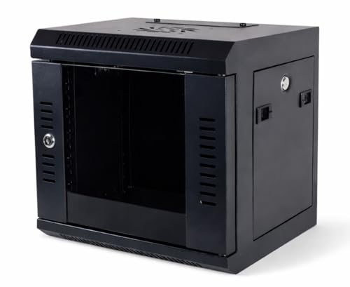 10 Inch Rack Cabinet 6U Wall Mount – Mini Network Rack Cabinet 320x300mm Enclosure – Ergolynx