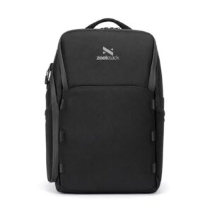 Zeeksack The Underseat Backpack Black 15L - Water-Resistant Carry On Travel Bag with Laptop Compartment