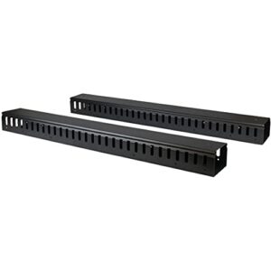 StarTech 2-Pack 20U Vertical Cable Organizer with Finger Ducts