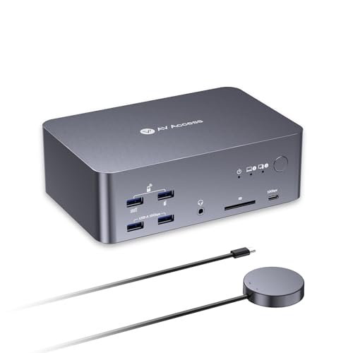 AV Access 8K KVM Switch 3 Monitors 2 Computers