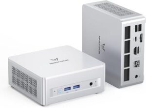 MINISFORUM UM880 Plus Mini PC Barebone with AMD Ryzen 7 8845HS (8C/16T