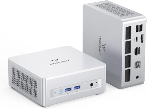 MINISFORUM UM880 Plus Mini PC Barebone with AMD Ryzen 7 8845HS (8C/16T