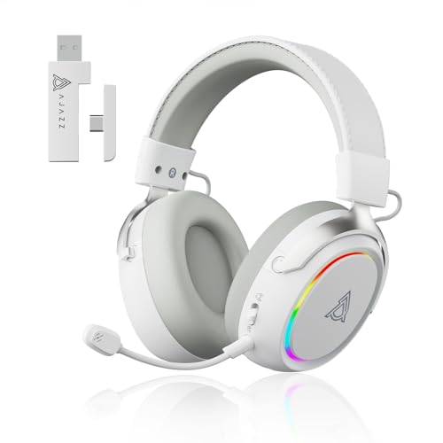 acodex AJAZZ AHM10 MAX Wireless Gaming Headset with Detachable Microphone