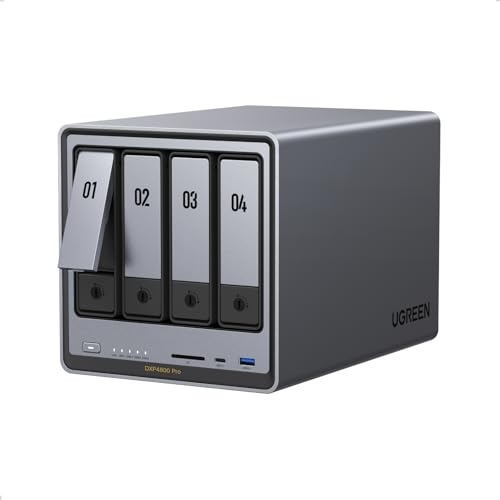 UGREEN NAS DXP4800 Pro 4-Bay Desktop NAS with HDMI Cable