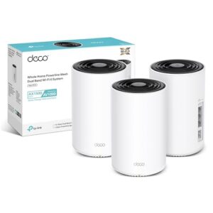 TP-Link Deco PX10(3-pack) AX1500Mbps +AV1000 Powerline Mesh WiFi 6 System