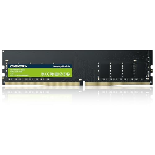 8GB DDR4 2666MHz DIGIERA DU260 UDIMM Desktop RAM–288-Pin 1.2V CL19 Non-ECC Memory Module