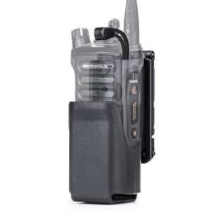 Zeadio Tactical Radio Holster for Motorola APX 6000 / APX 8000 - Hard Shell Radio Holder with Elastic Cord Retention