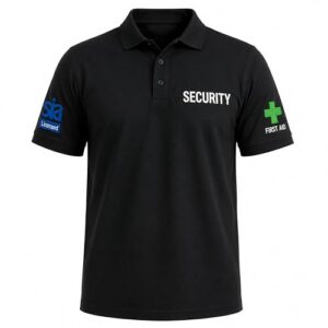 Embroidered Security Polo Shirt – Door Supervisor
