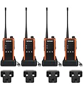 Retevis C65B Long Range Walkie Talkies, Waterproof, Heavy Duty 2 Way Radio with Six-Way Charging,...