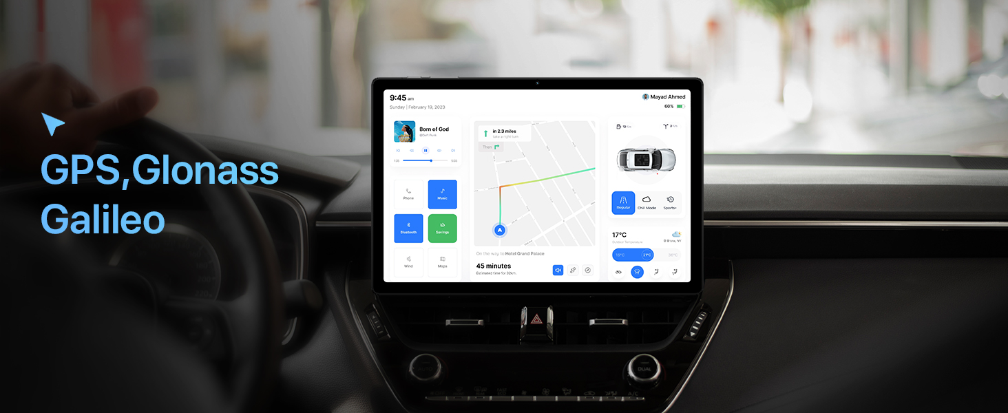 the dashboard of the new nissan leaf