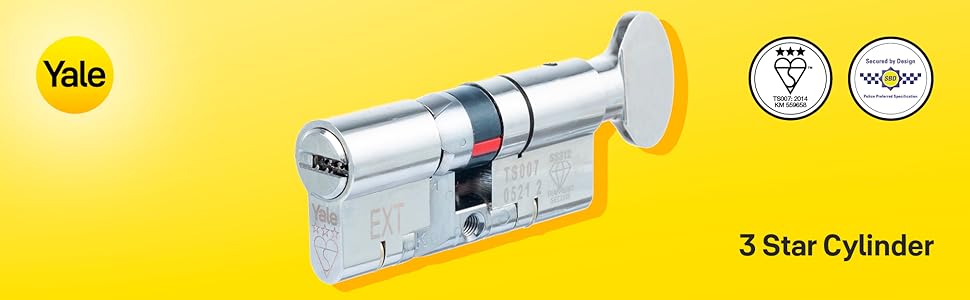 3 star cylinder maximum security cylinder Thumbturn