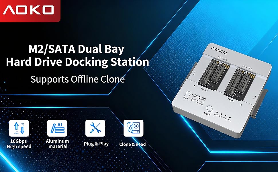 M.2 NVMe Clone to M.2 NVMe,M.2 SATA Clone to M.2 SATA