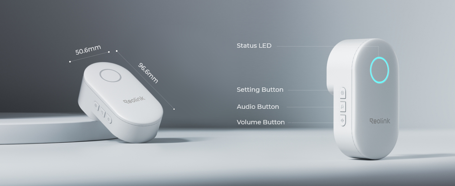 Cross-section illustration of a house showing Reolink video doorbell system integration with multiple security cameras positioned throughout different rooms.