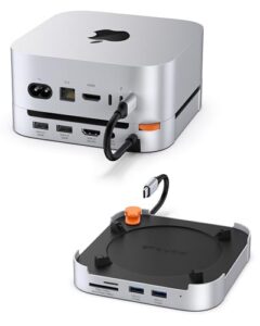 Stouchi Mac Mini M4 Dock with 8TB M.2 NVMe/SATA SSD Enclosure