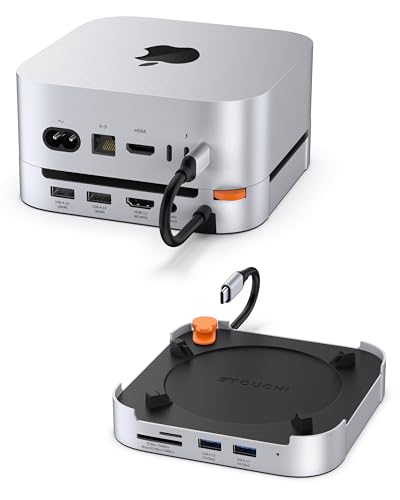 Stouchi Mac Mini M4 Dock with 8TB M.2 NVMe/SATA SSD Enclosure