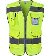 Graunton Hi Vis T Shirt Short Sleeve High Vis T Shirt for Men Women, Reflective Safety Shirts for...