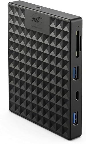 ModusTech Nexus 1TB Portable External Hard Drive with Built-In Docking Station -5-in-1 USBC Hub