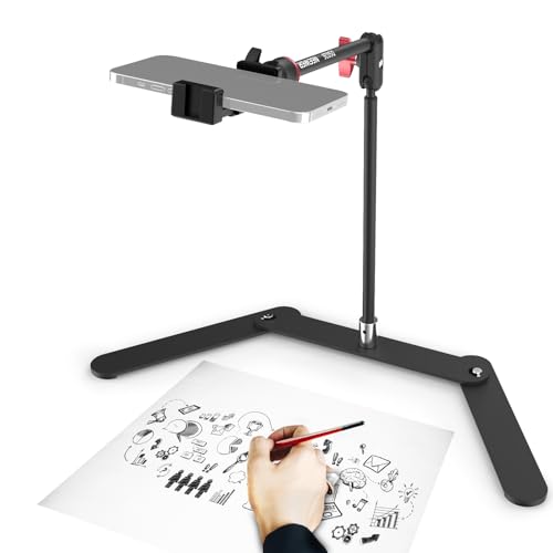 NEEWER Overhead Phone Tripod Stand with Dual Ball Head Articulating Boom Arm