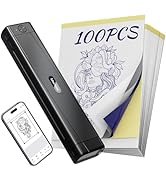 TATTMUSE Pink Tattoo Stencil Printer, Wireless Thermal Tattoo Printer, Tattoo Transfer Machine fo...
