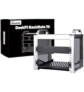 GeeekPi DeskPi RackMate T1 Plus, 10 Inch 8U Server Cabinet, 260mm Depth Mini Rack with Rack Shelf...