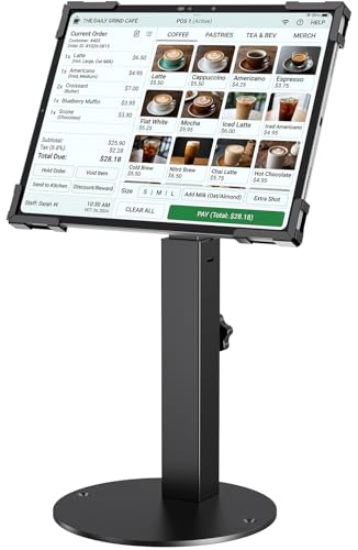 Secure Tablet Kiosk Stand for 10"-14" iPad Pro Air and Samsung