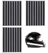 WEBEEDY 40 PCS Black Reflective Tape Motorcycle Helmet Reflective Stickers Waterproof Decals for ...