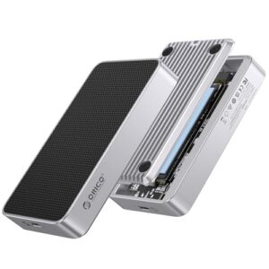 ORICO 80Gbps M.2 NVMe SSD Enclosure Dual-chip Compatible with Thunderbolt 5/4/3/USB 4 / USB3.2/3.1/3.0 M-Key/(M&B) Key NVMe SSDs up to 8TB Fanless Silent Cooling- X50PRO