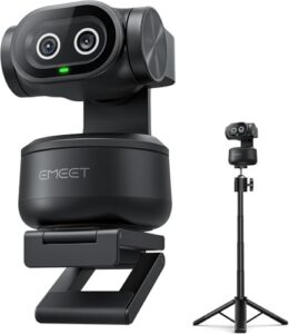 EMEET PIXY Dual-Camera AI-Powered PTZ Camera 4K with Tripod
