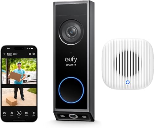 eufy Security Video Doorbell Camera E340 (Wired/Battery Powered) withChime 2