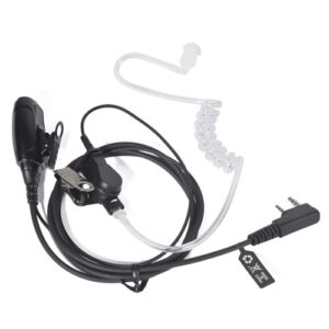 2 Pin Acoustic tube Headset with Mic Big PTT